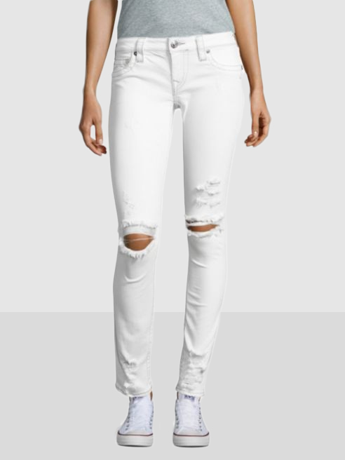 distressed jeans white